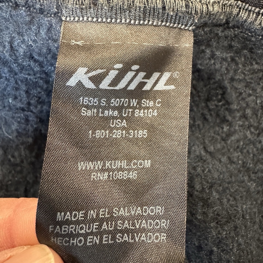 Kuhl Mens XL Navy Blue Interceptr Vest‎ Full Zip Fleece Outdoor Hiking Pockets - Picture 4 of 8